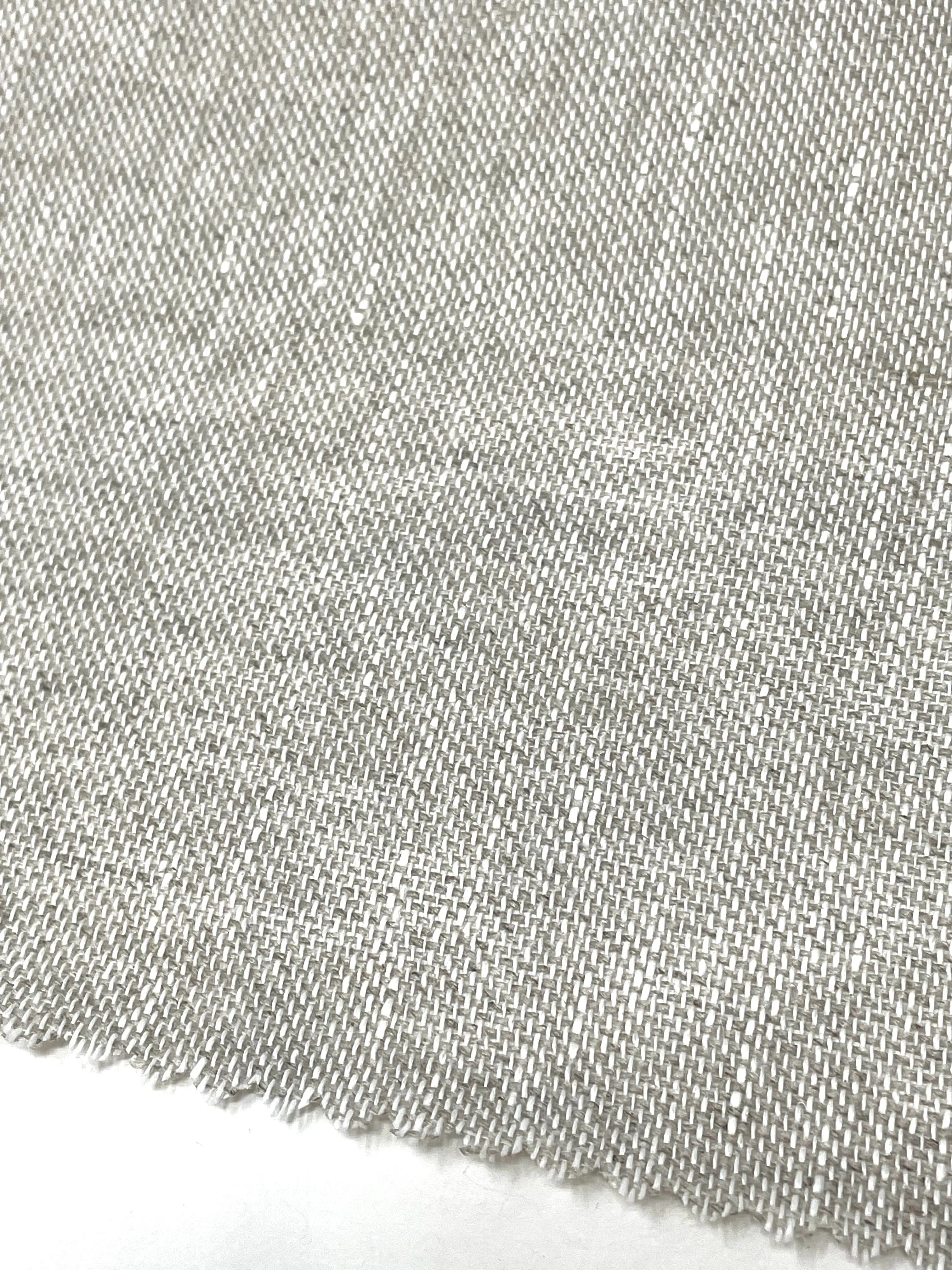 Textured Rustic Old 100% Natural Sheer Linen Fabric By The Yard/CL1075