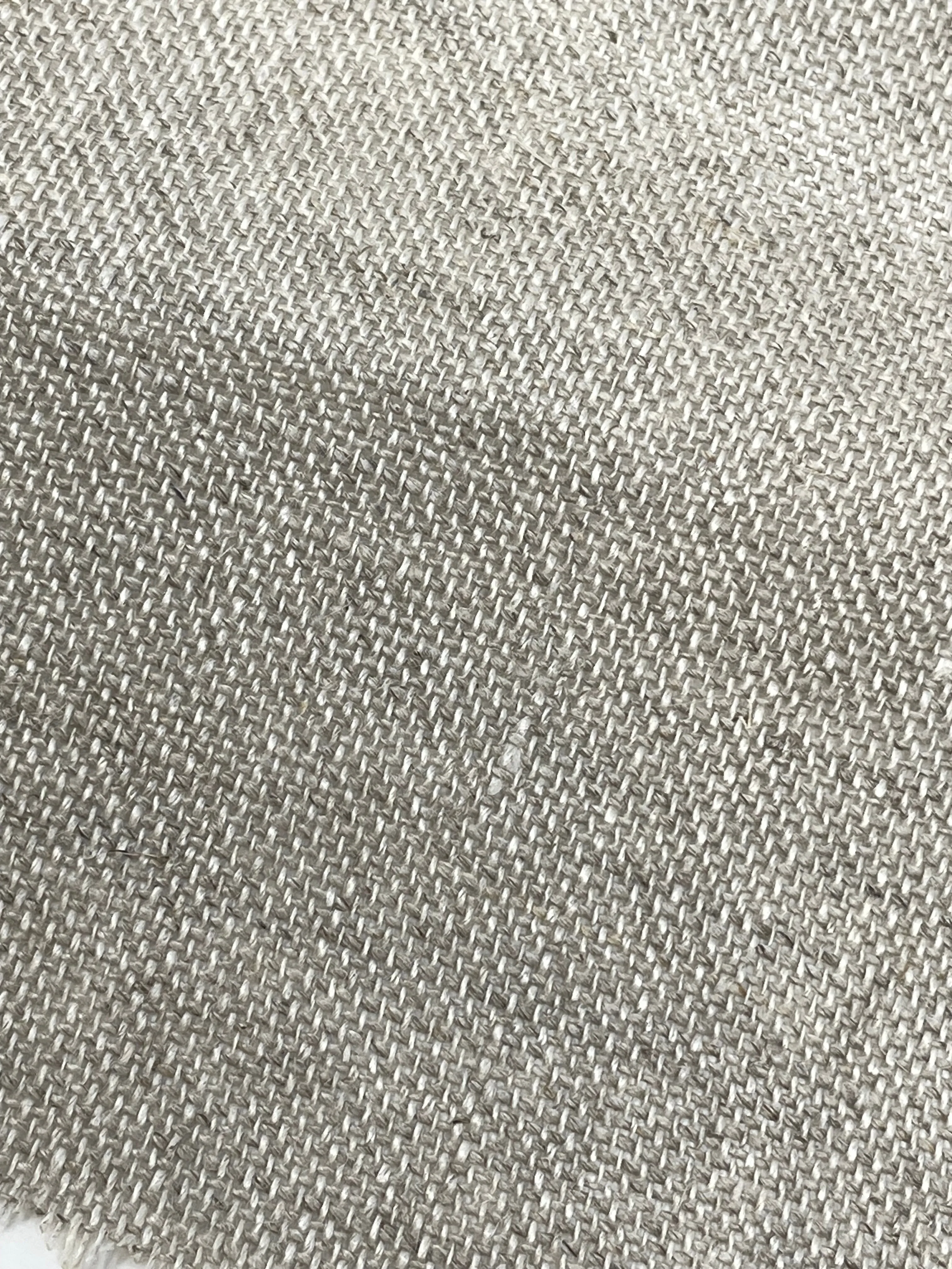 Textured Rustic Old 100% Natural Sheer Linen Fabric By The Yard/CL1075