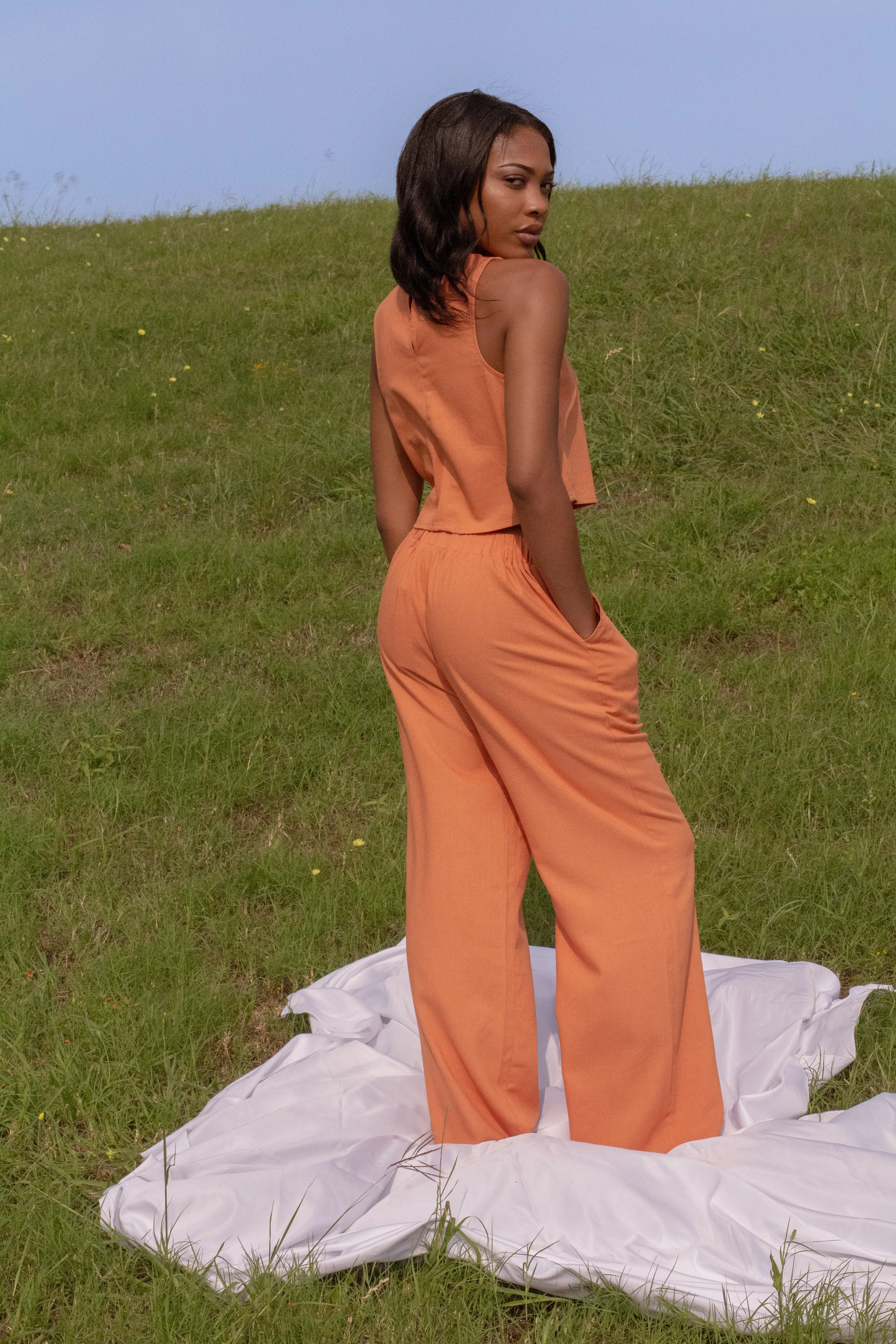 The Linen Crop (Rust Orange)