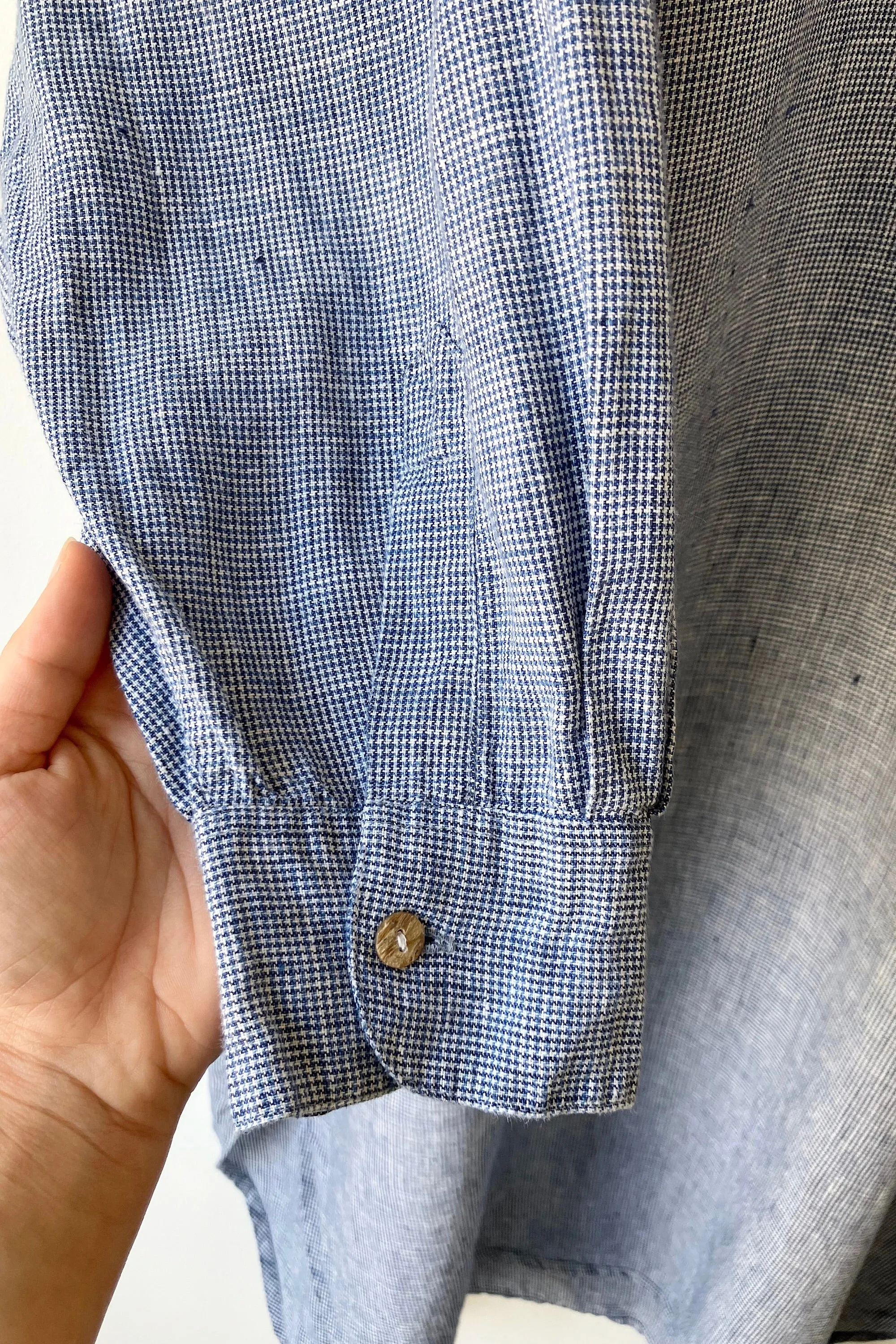 The Linen Press Blue Shirtdress