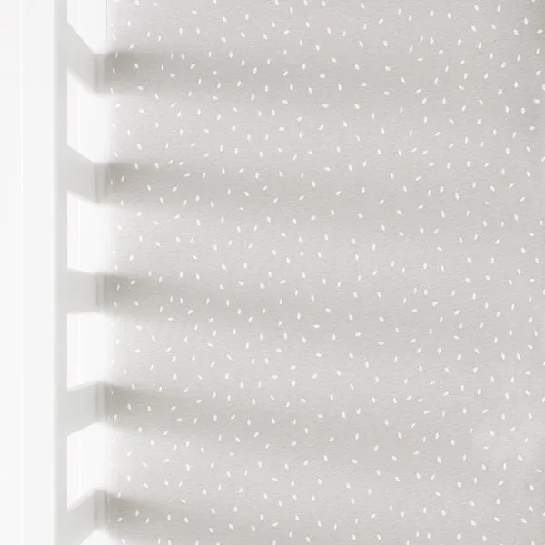 The Little Green Sheep Organic Crib Fitted Sheet - Dove Rice