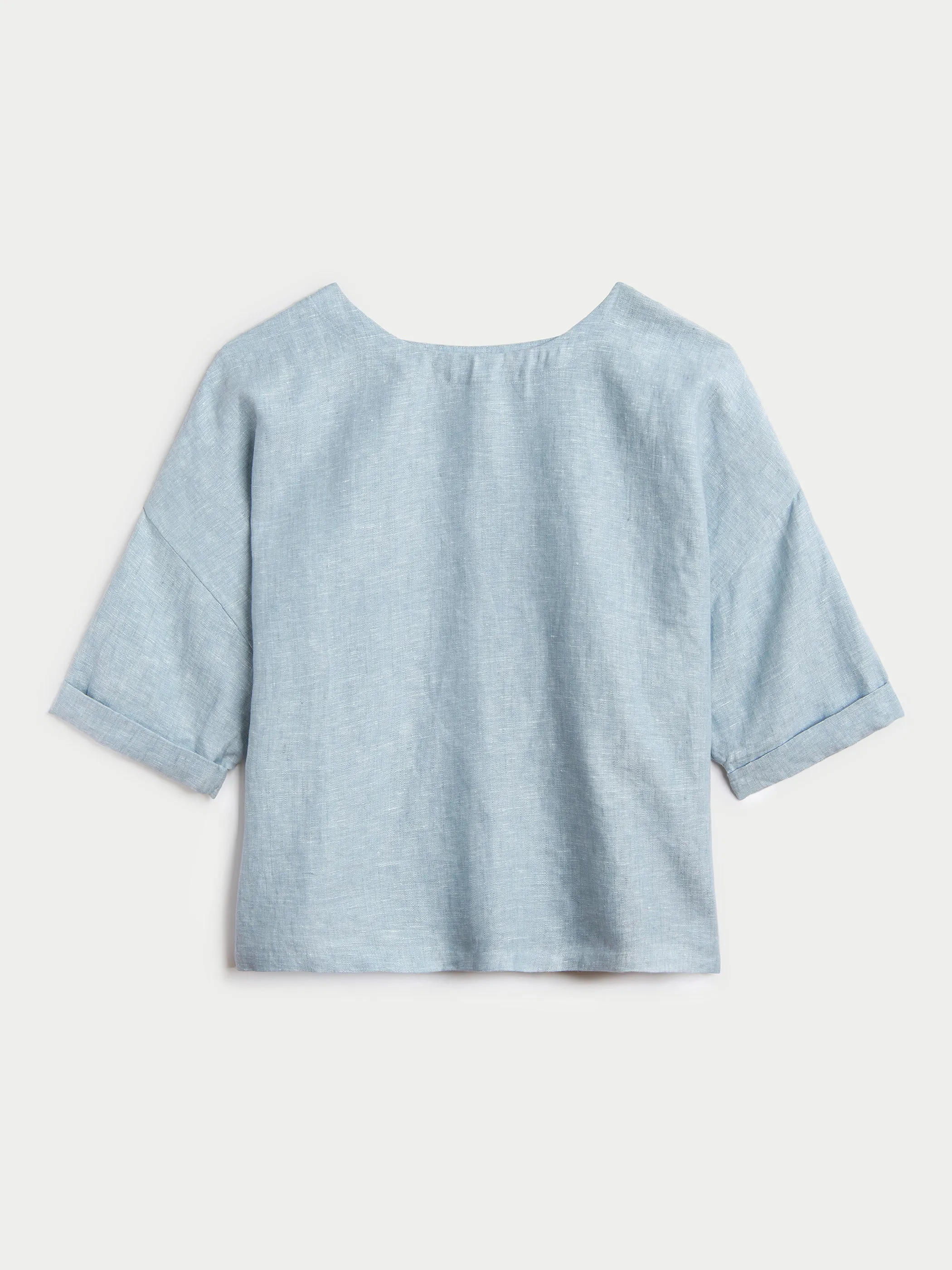 The Saria Top in Linen