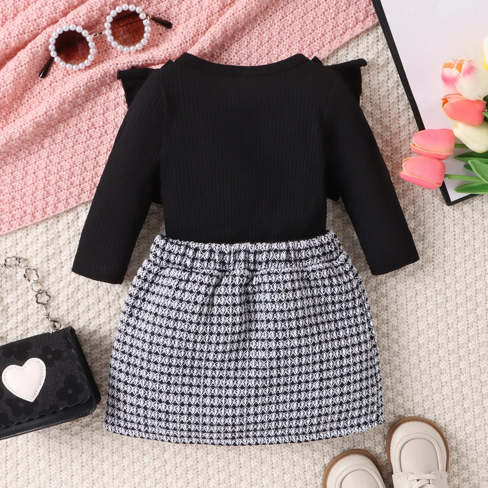 Toddler Formal Plaid & Frills