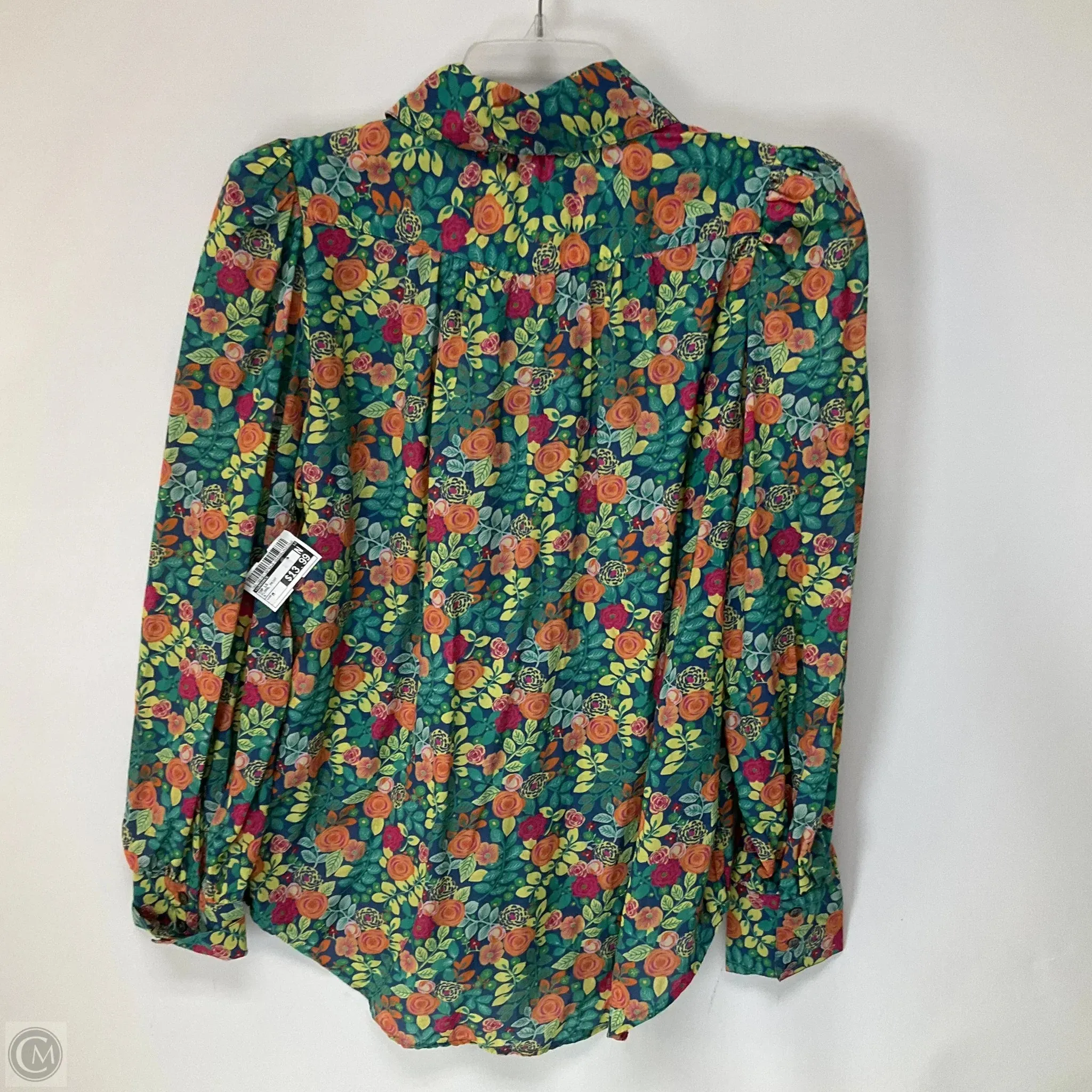 Top Long Sleeve By Sundance In Floral Print, Size: M