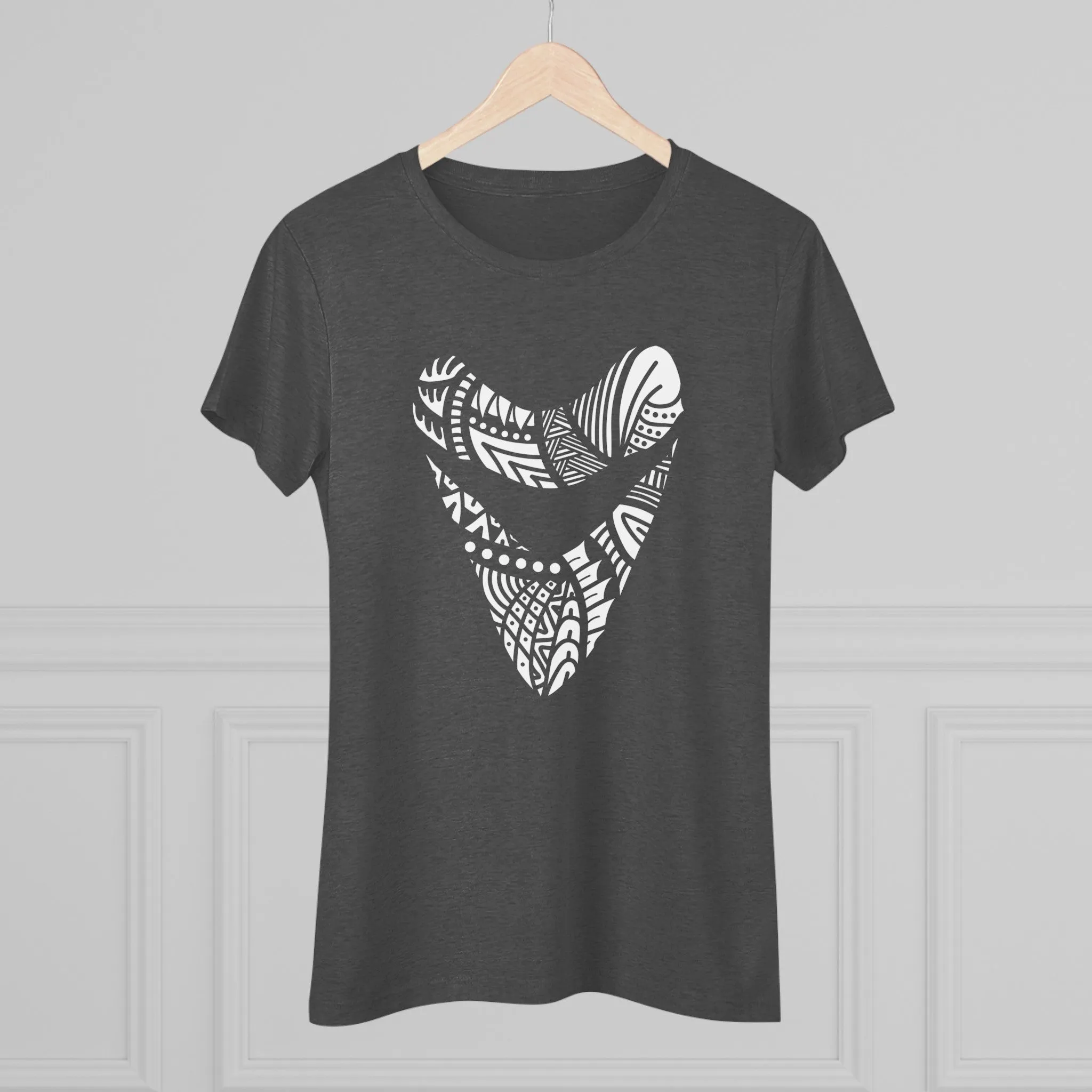 Tribal Megalodon - Women's Slim Fit - Tri-Blend