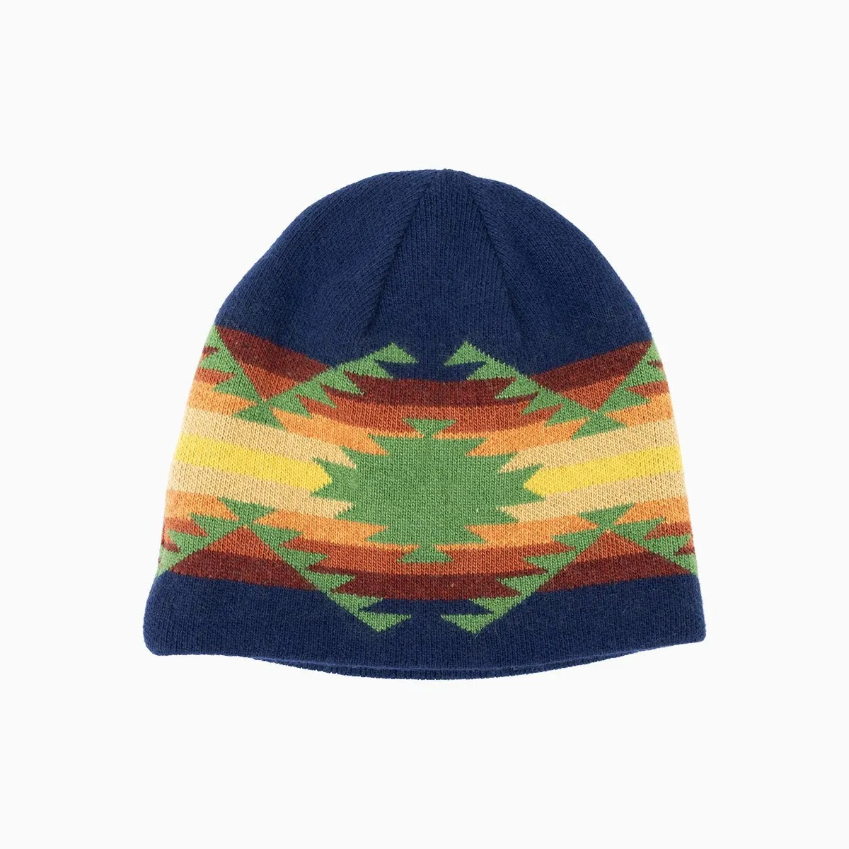 True Religion Geometric Pattern Beanie Hat