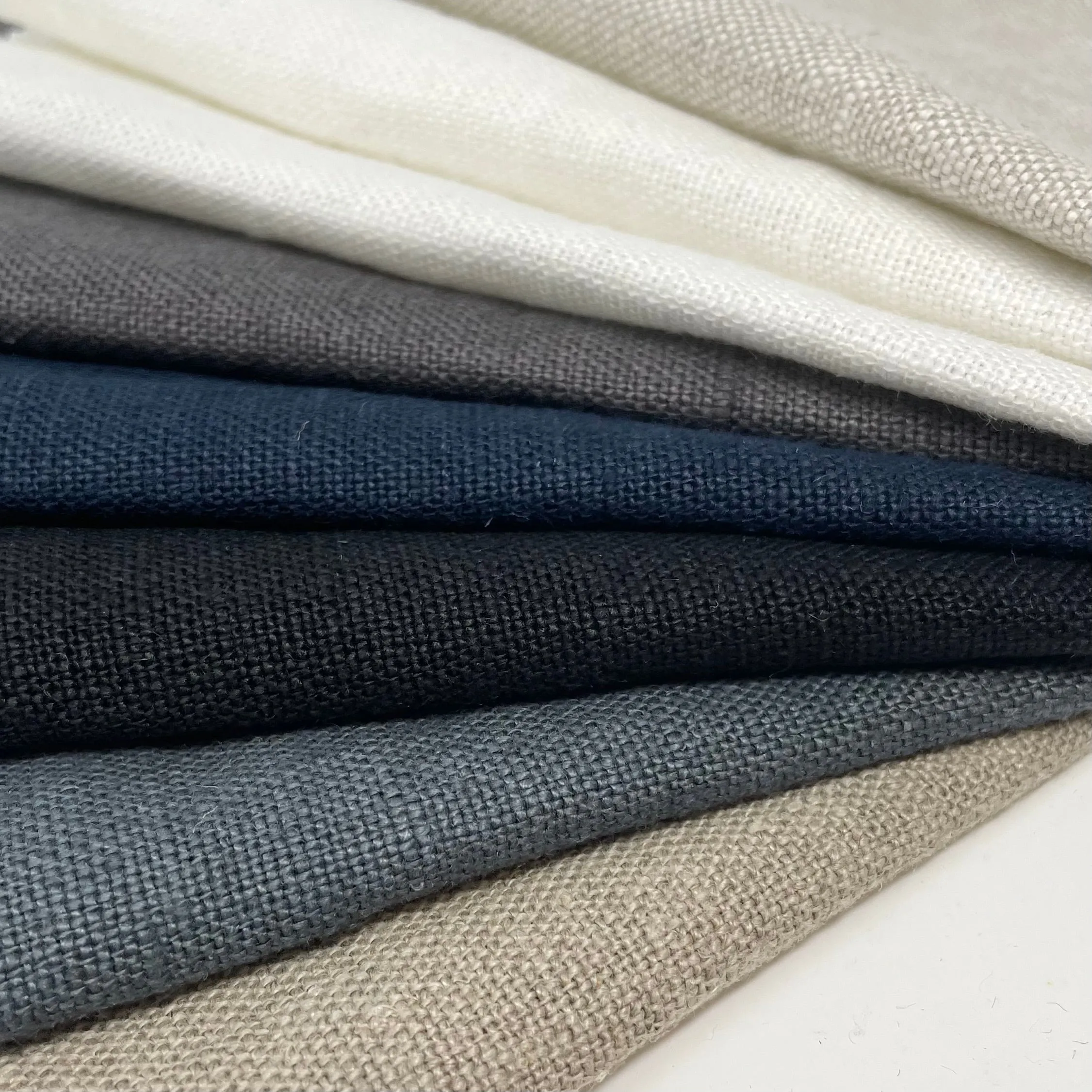 Tumbled washed Belgian 100% Natural Linen Fabric By The Yard/CL1064