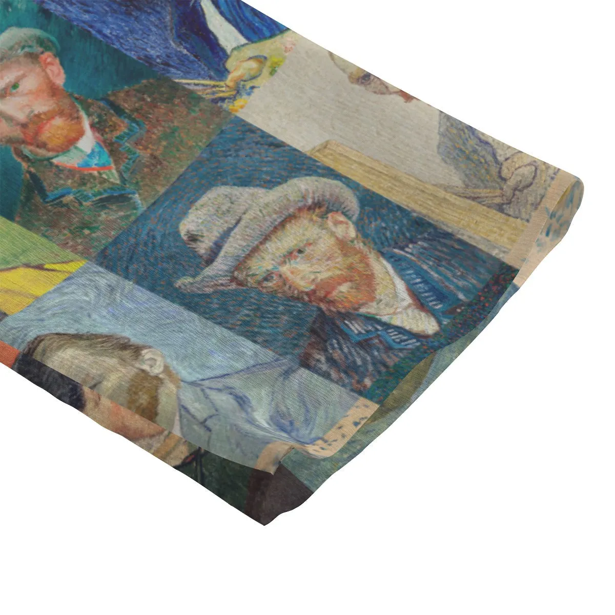 Van Gogh's Self-Portraits Women's Chiffon Shirt