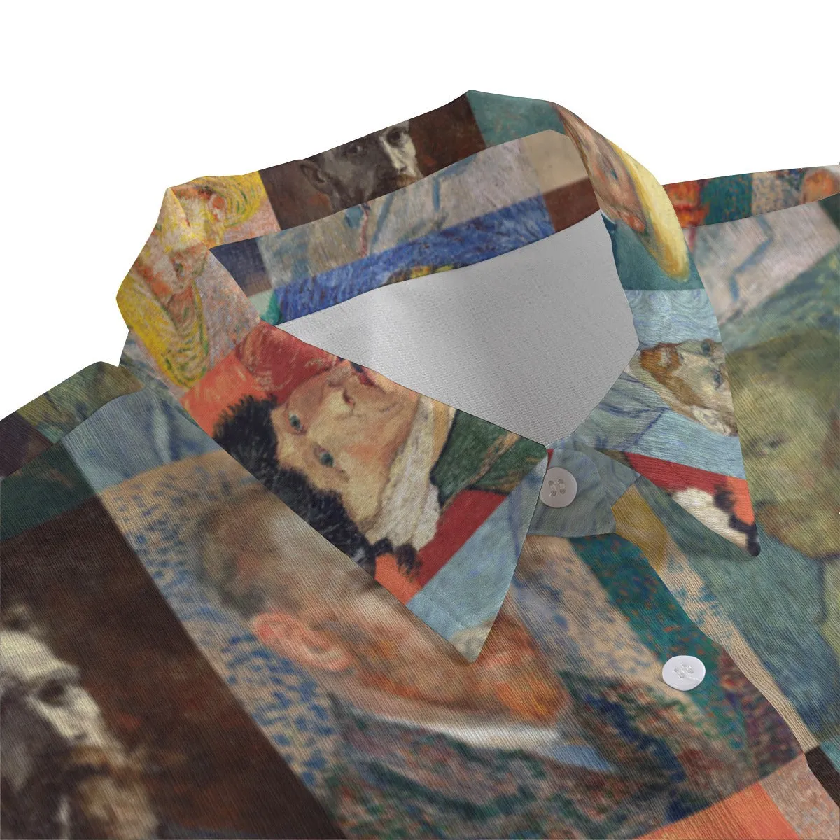 Van Gogh's Self-Portraits Women's Chiffon Shirt