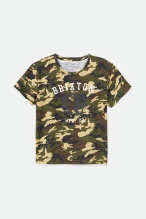 Varsity Cat Women's S/S Vintage Tee - Camo