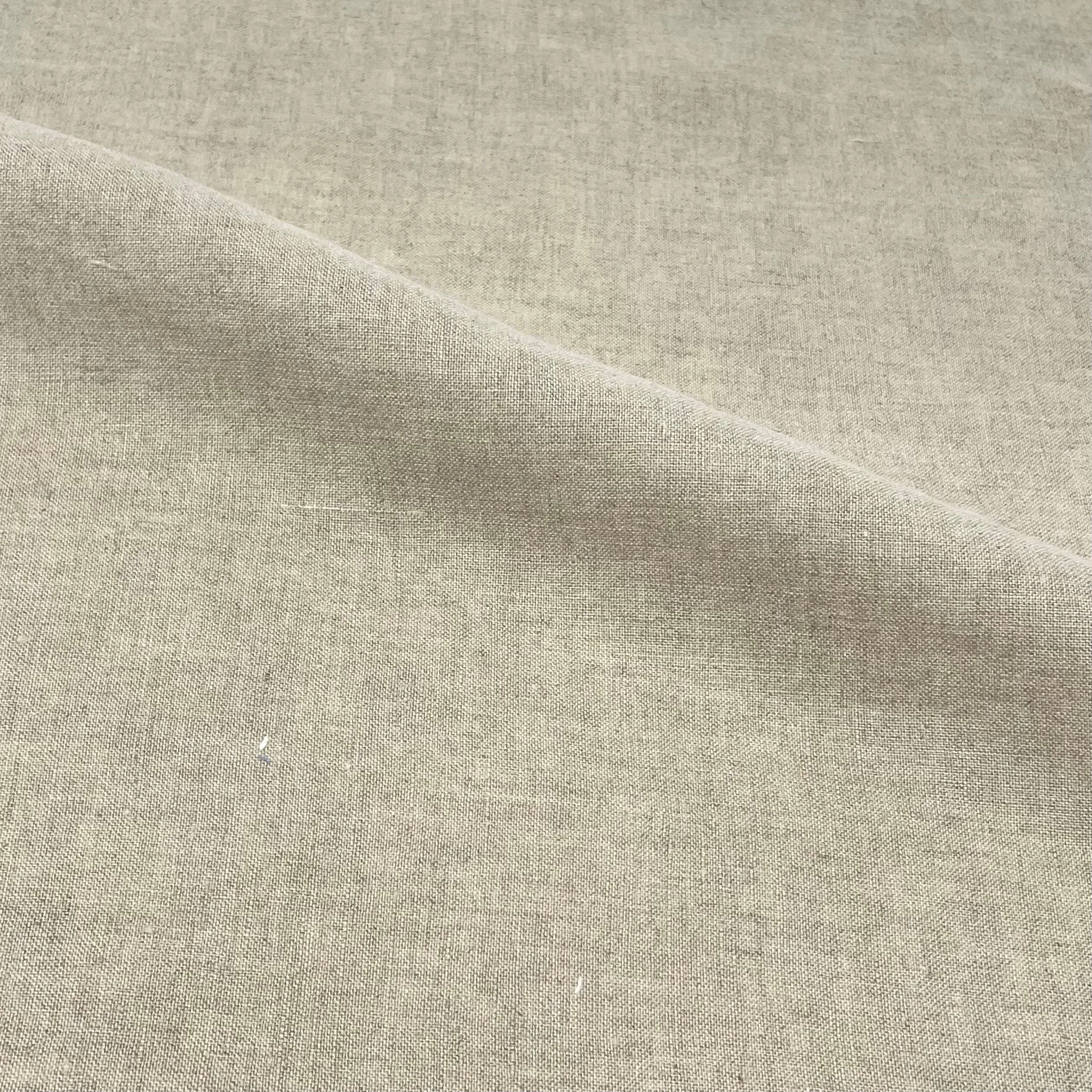 Washed Tumbled French Double Width 100% Natural Linen Fabric By The Yard/CL1058