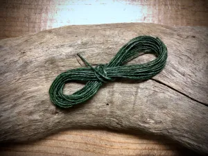 Waxed Irish Linen - Forest Green