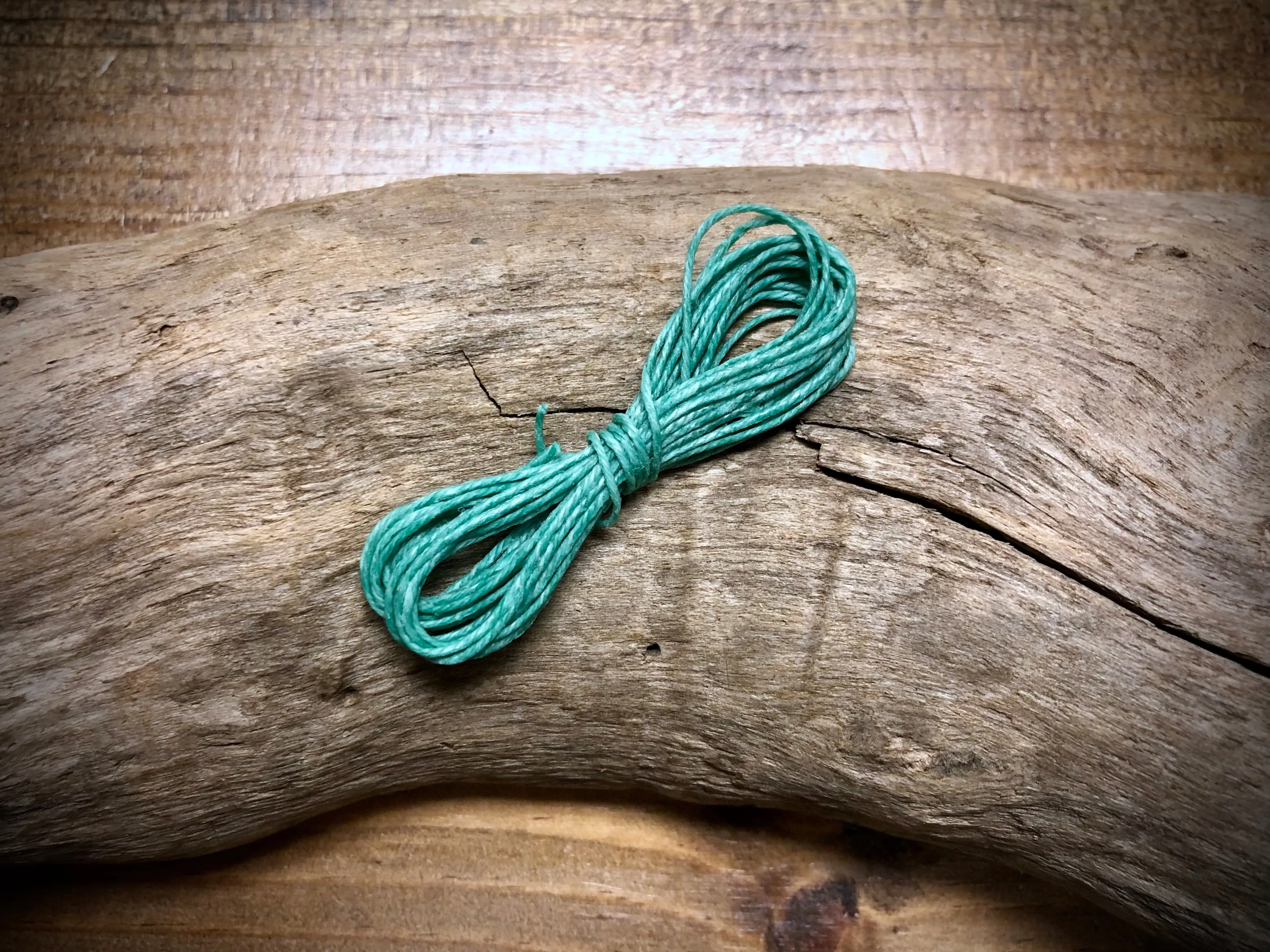 Waxed Irish Linen - Sea Green