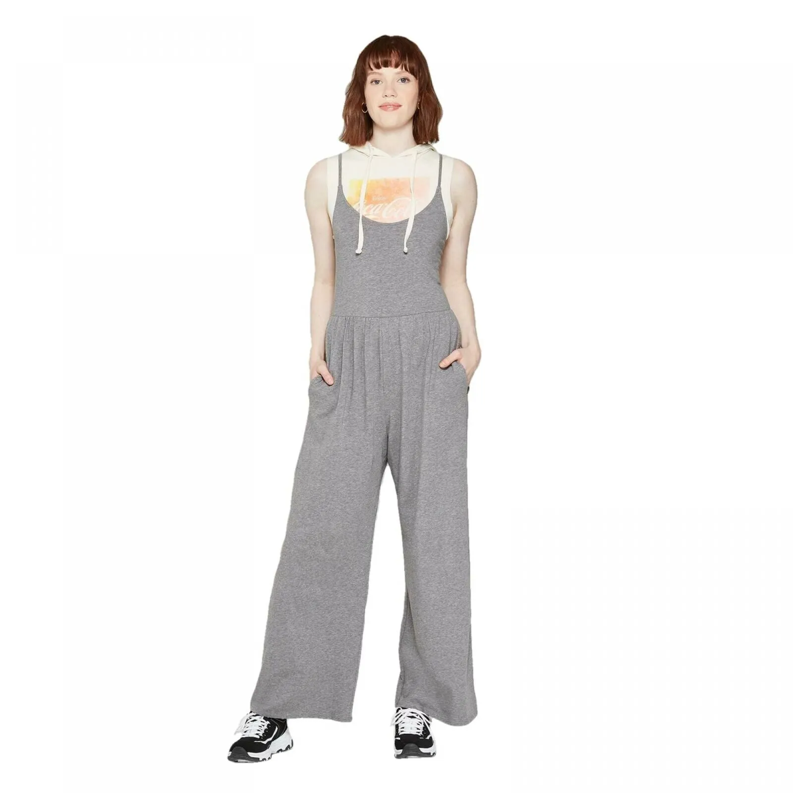 Wild Fable Women's Sleeveless Round Neck Knit Jumpsuit