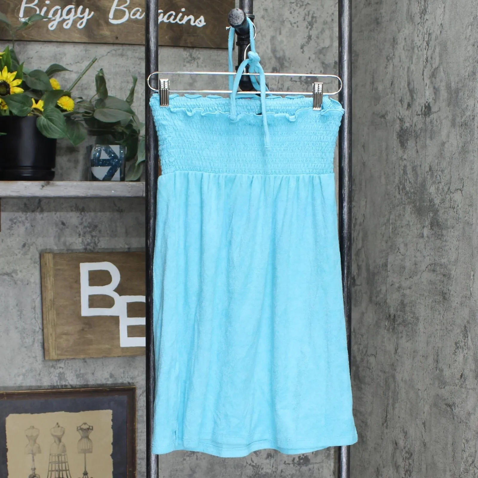 Wild Fable Women's Sleeveless Smocked Terry Convertible Dress