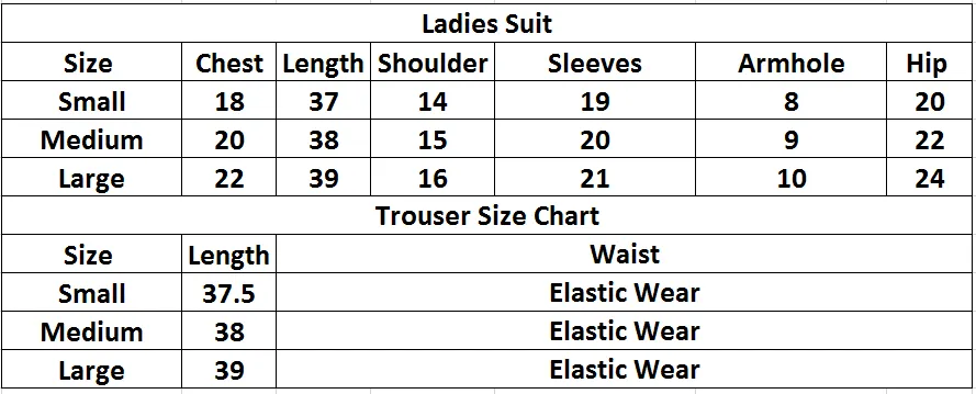 Women's 2Pcs Printed Suit Color White-Black