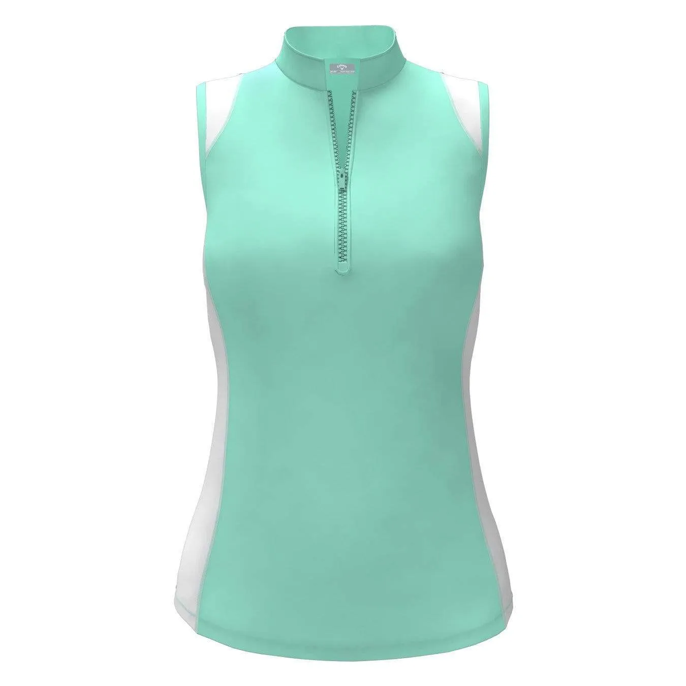 Womens Color Block 1/4 Zip Polo
