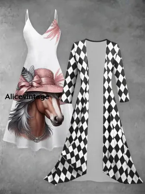 Women's Derby Geometric Print Dress