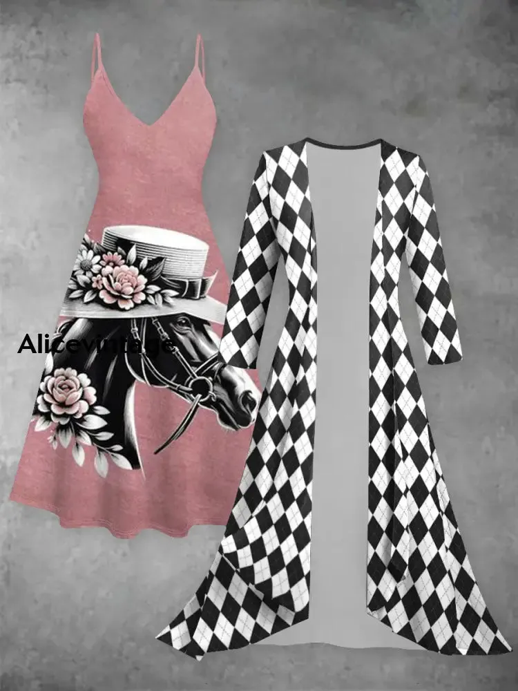Women's Derby Geometric Print Dress