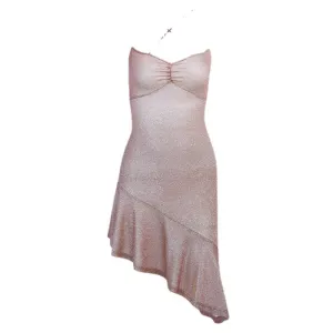 Women's Glitter Sexy Backless Slip Dress