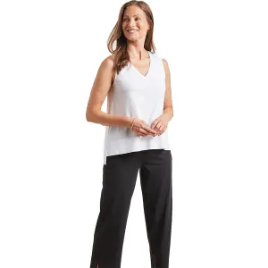 Women's Habitat Deep Hem V-Neck Tank White