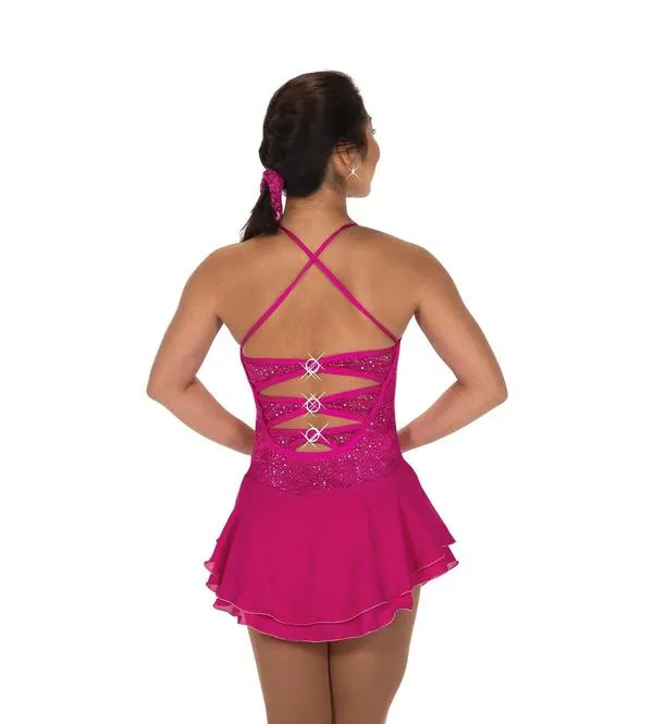 WOMEN'S LACY BOWS ICE SKATING DRESS