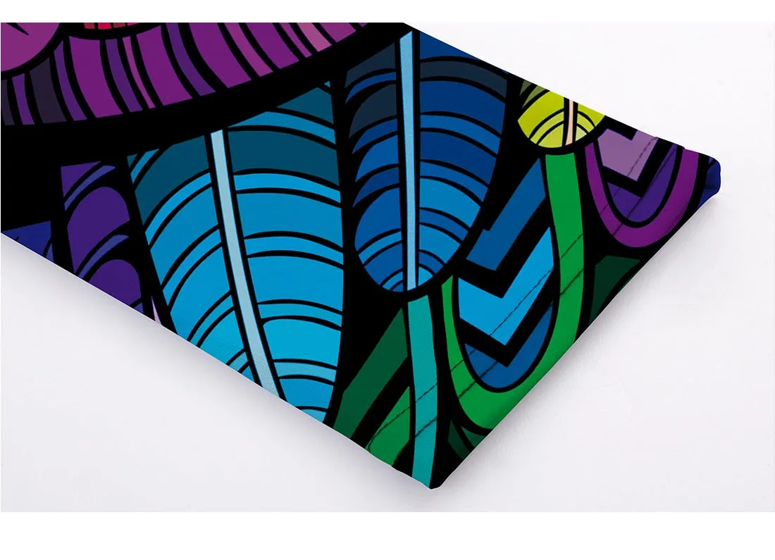 Women's Leggings Color Feathers Printed