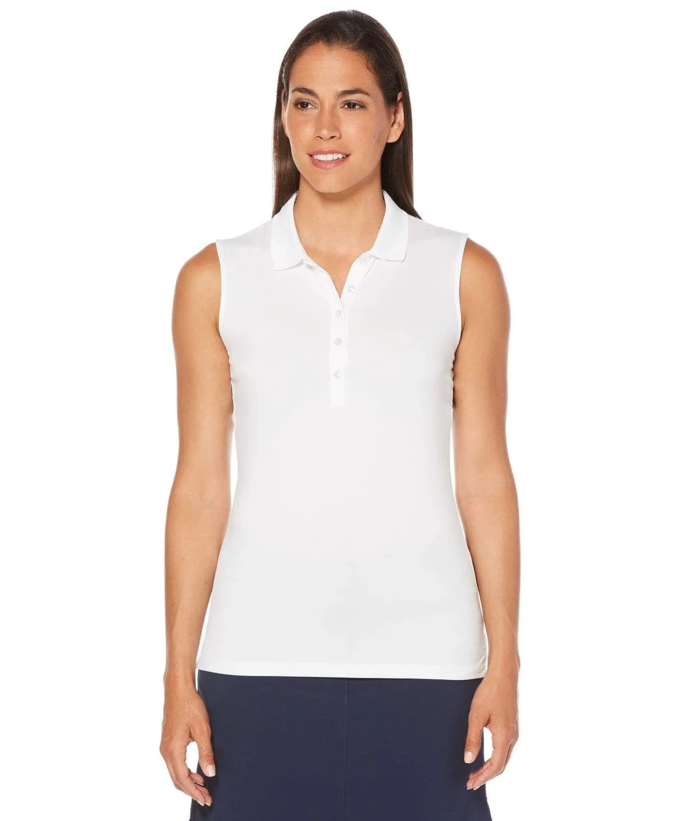 Womens Micro Hex Solid Polo