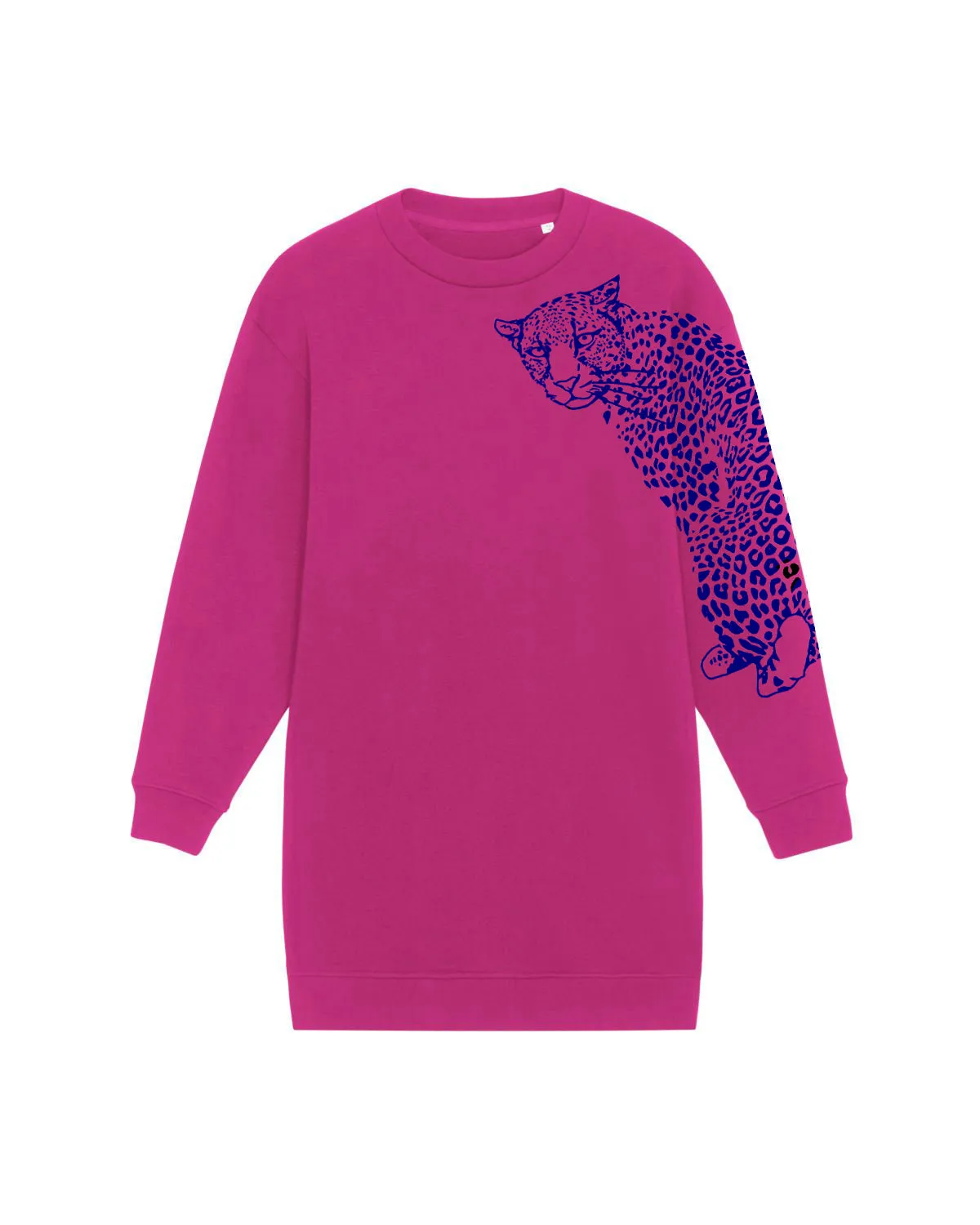Women's Oversized Sweatshirt Dress | Leopard
