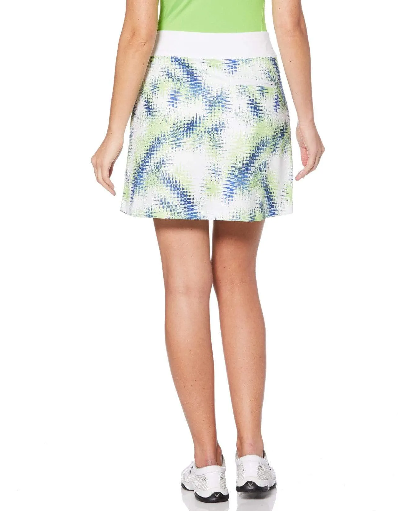 Womens Printed Stretch Skort