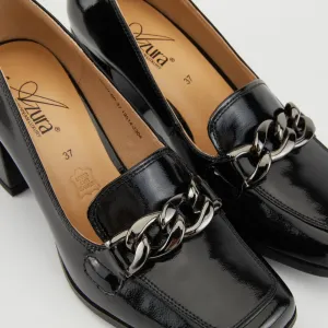 Women's Spring Step | Luzish Pump Shoe by Azura | Black Patent