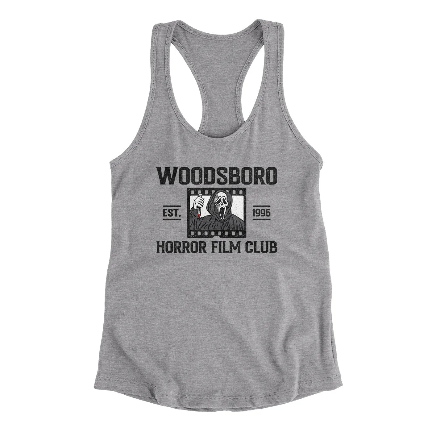 Woodsboro Horror Film Club Women's Racerback Tank
