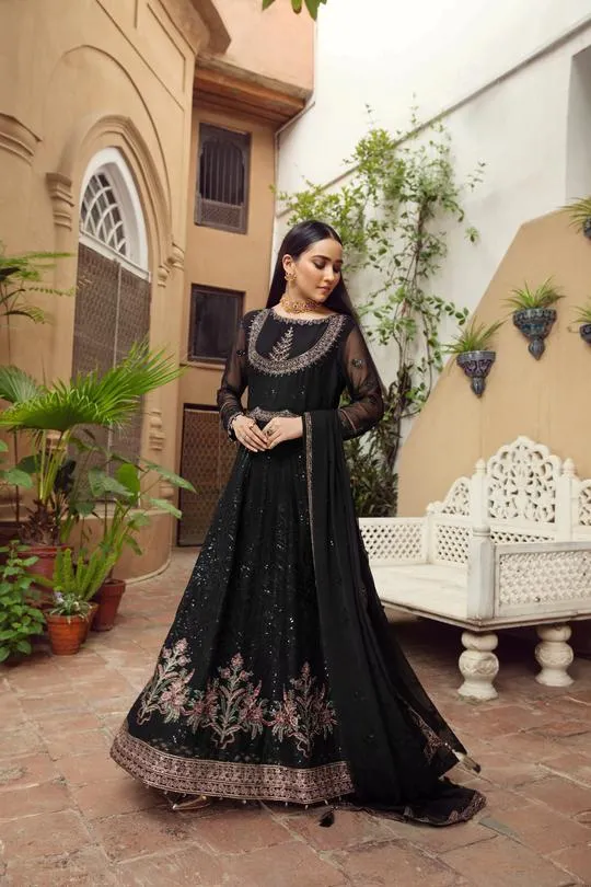 Zebaish | Alizeh Embroidered Chiffon Festive Collection Shahtaj | Unstitched Embroidered Chiffon Suits