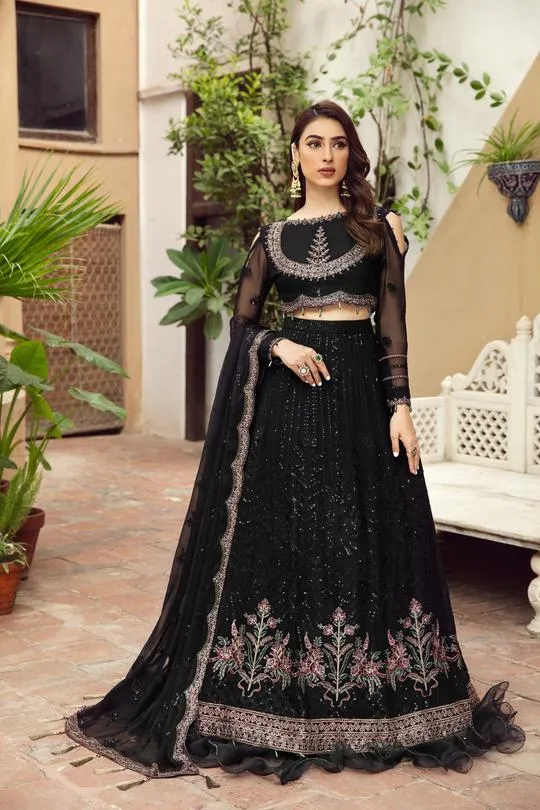 Zebaish | Alizeh Embroidered Chiffon Festive Collection Shahtaj | Unstitched Embroidered Chiffon Suits