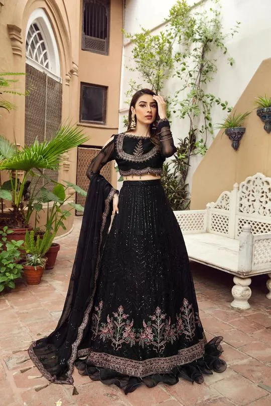 Zebaish | Alizeh Embroidered Chiffon Festive Collection Shahtaj | Unstitched Embroidered Chiffon Suits
