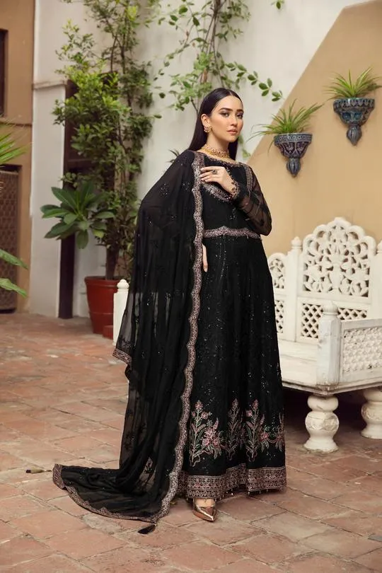 Zebaish | Alizeh Embroidered Chiffon Festive Collection Shahtaj | Unstitched Embroidered Chiffon Suits