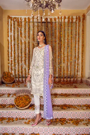 ZQ 03 | Zebtan Zarqon Luxury Bridal Collection Vol 6 2021 | Unstitched Embroidered Chiffon Suits