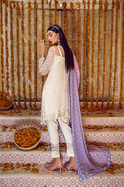 ZQ 03 | Zebtan Zarqon Luxury Bridal Collection Vol 6 2021 | Unstitched Embroidered Chiffon Suits
