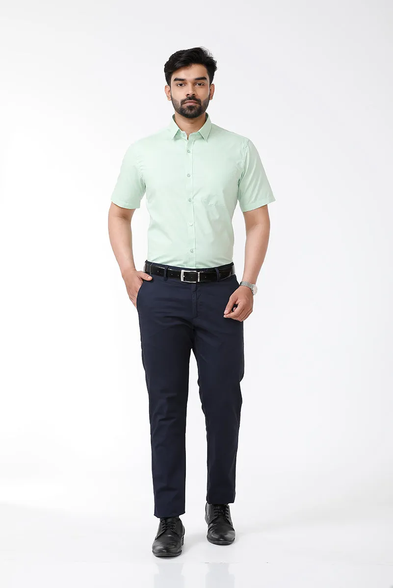 Zurich -  Pista Green  Formal Shirts for Men | Ariser