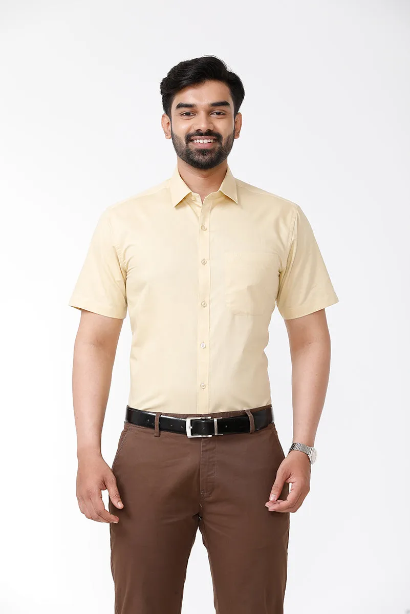 Zurich - Tan Formal Shirts for Men | Ariser